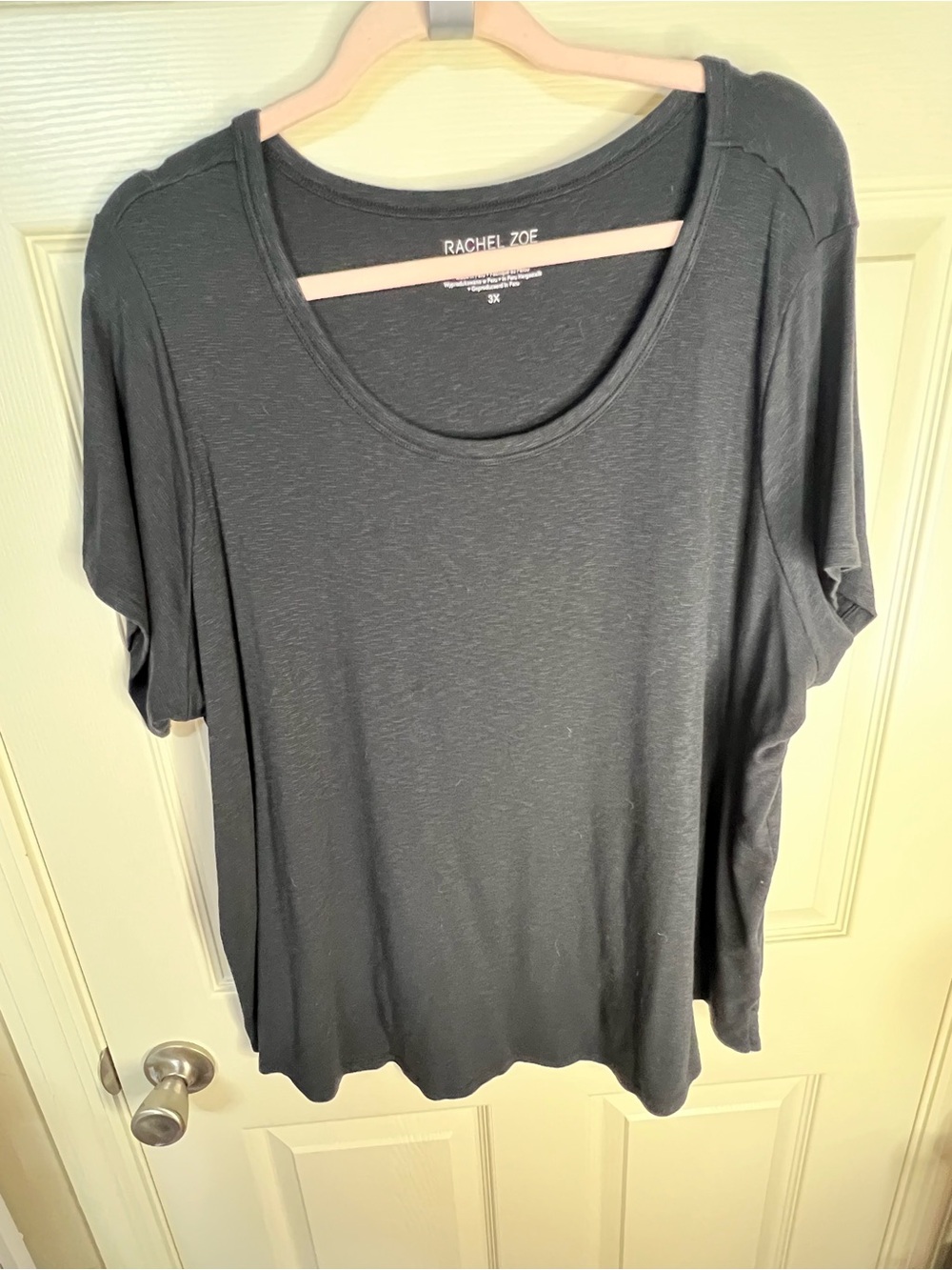 Rachel Zoe Black Scoop Neck Women’s Tee